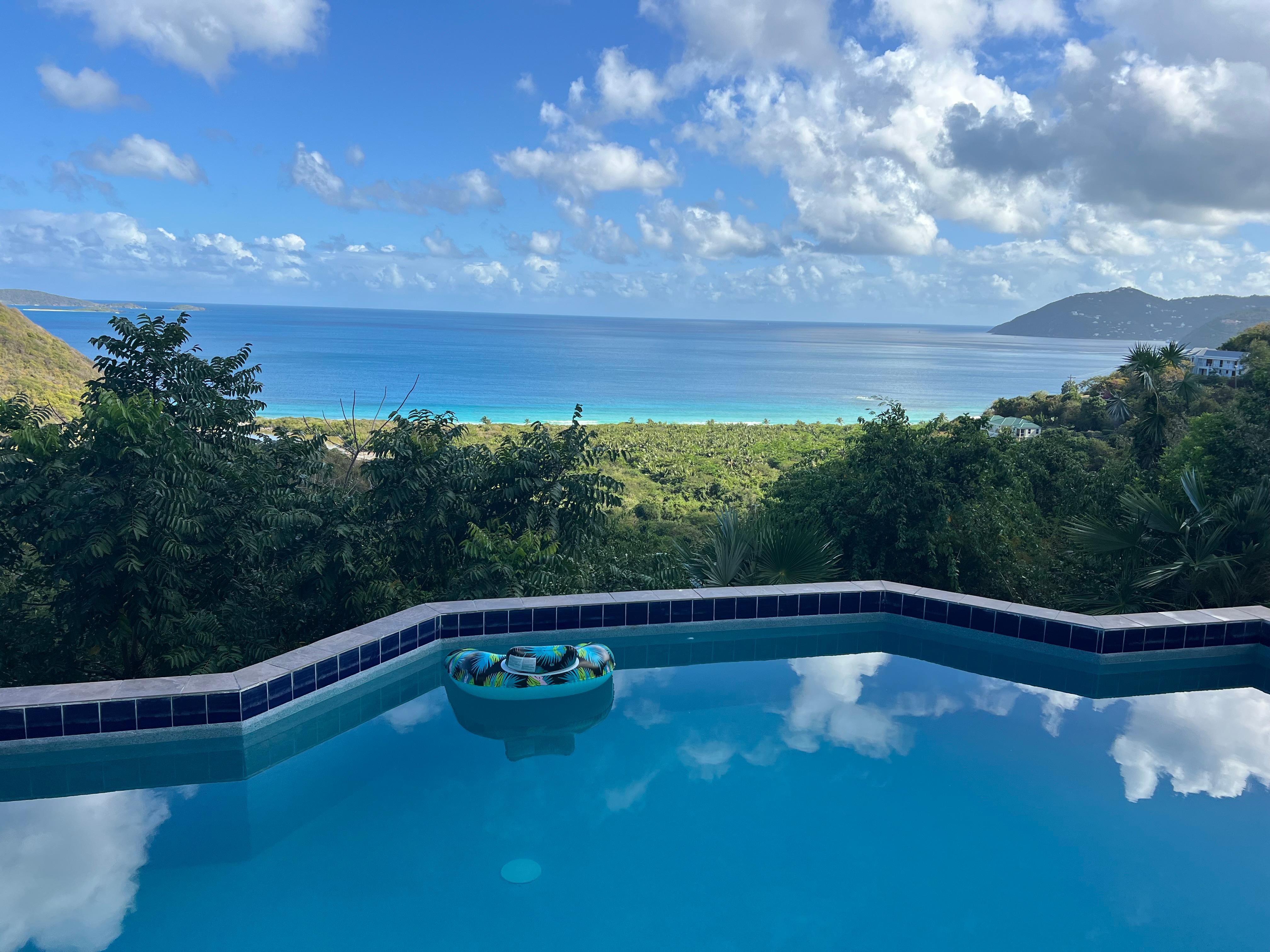 View from pool level
