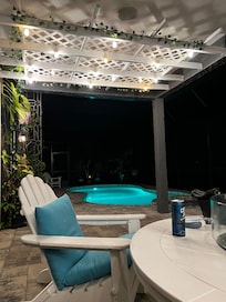 Lovely poolside night ambience