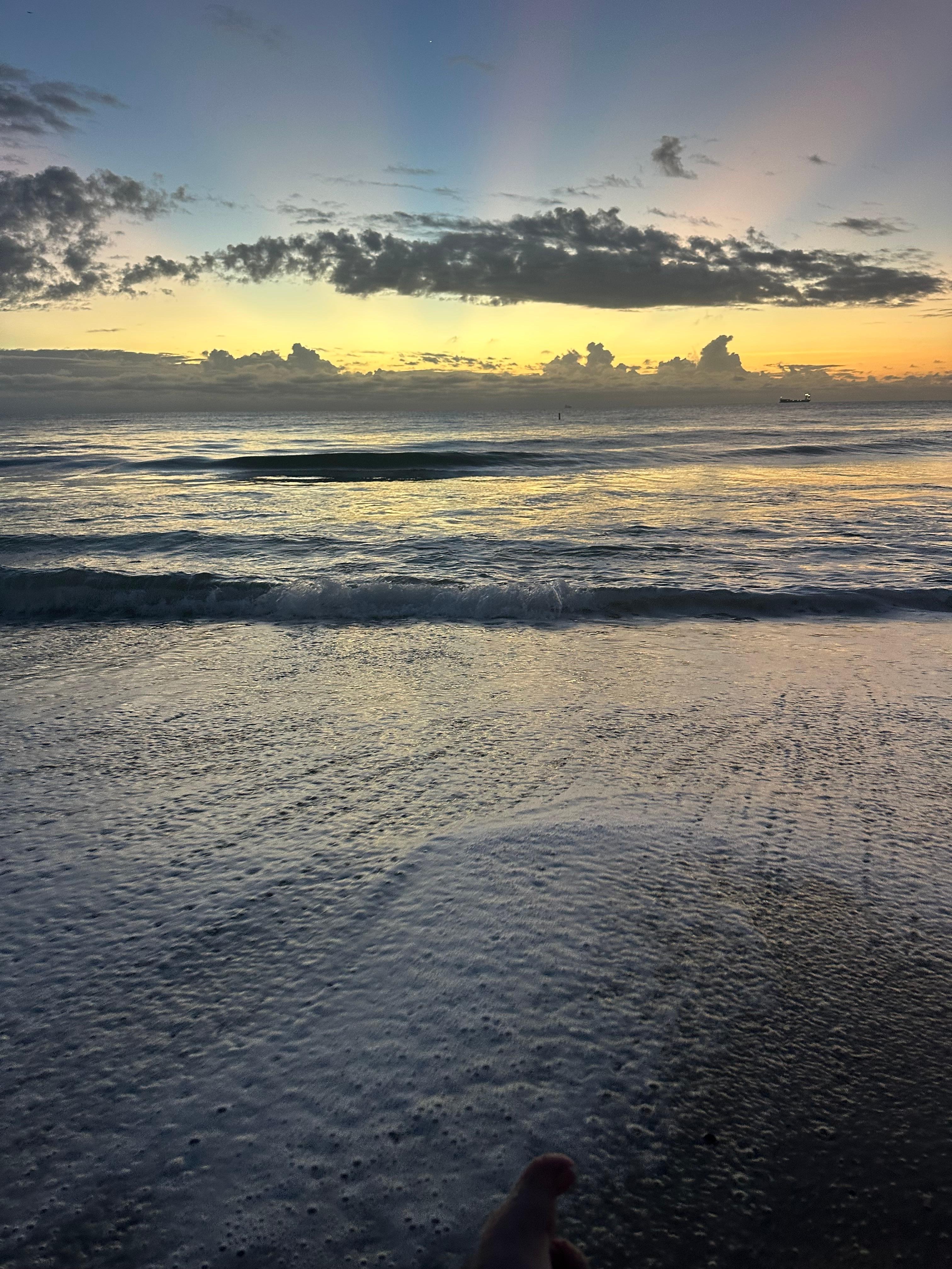 Sunrise on the beach 