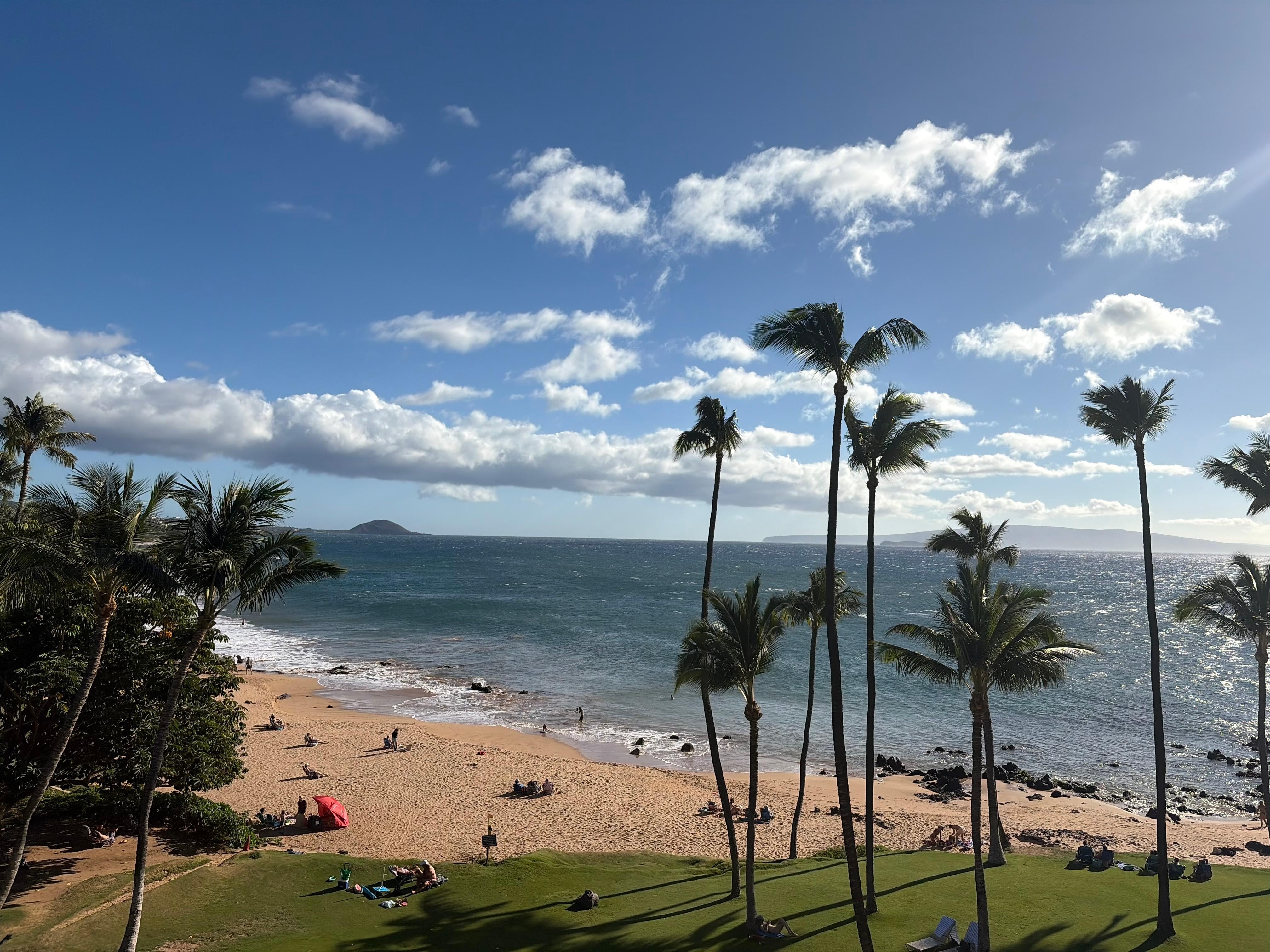 Morning view from the lanai. 