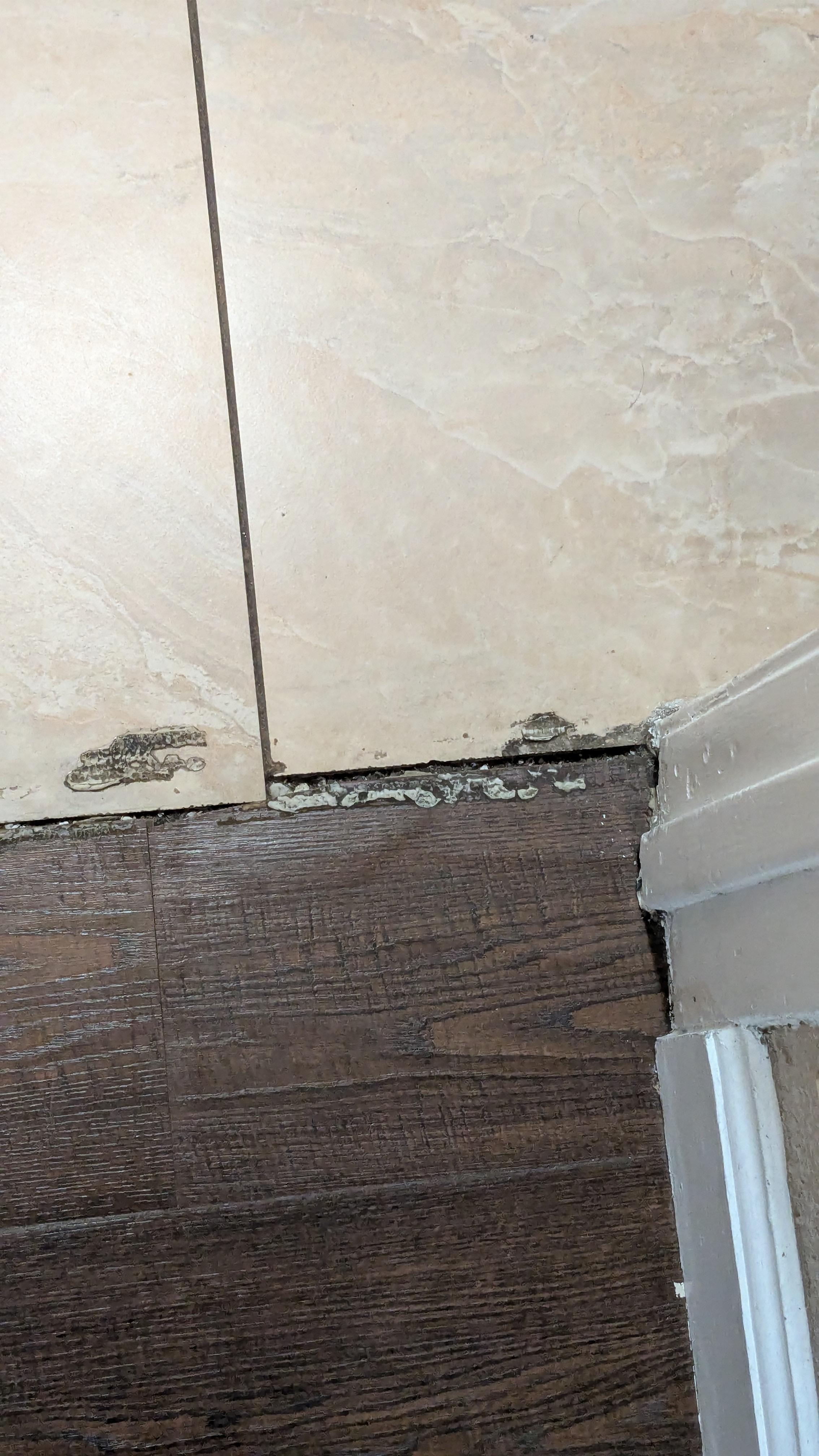 Poorly maintained floor 