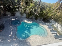 Tropical paradise and they even have a fabulous hot/cold outdoor shower.