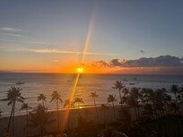 Sunset from the lanai/balcony.