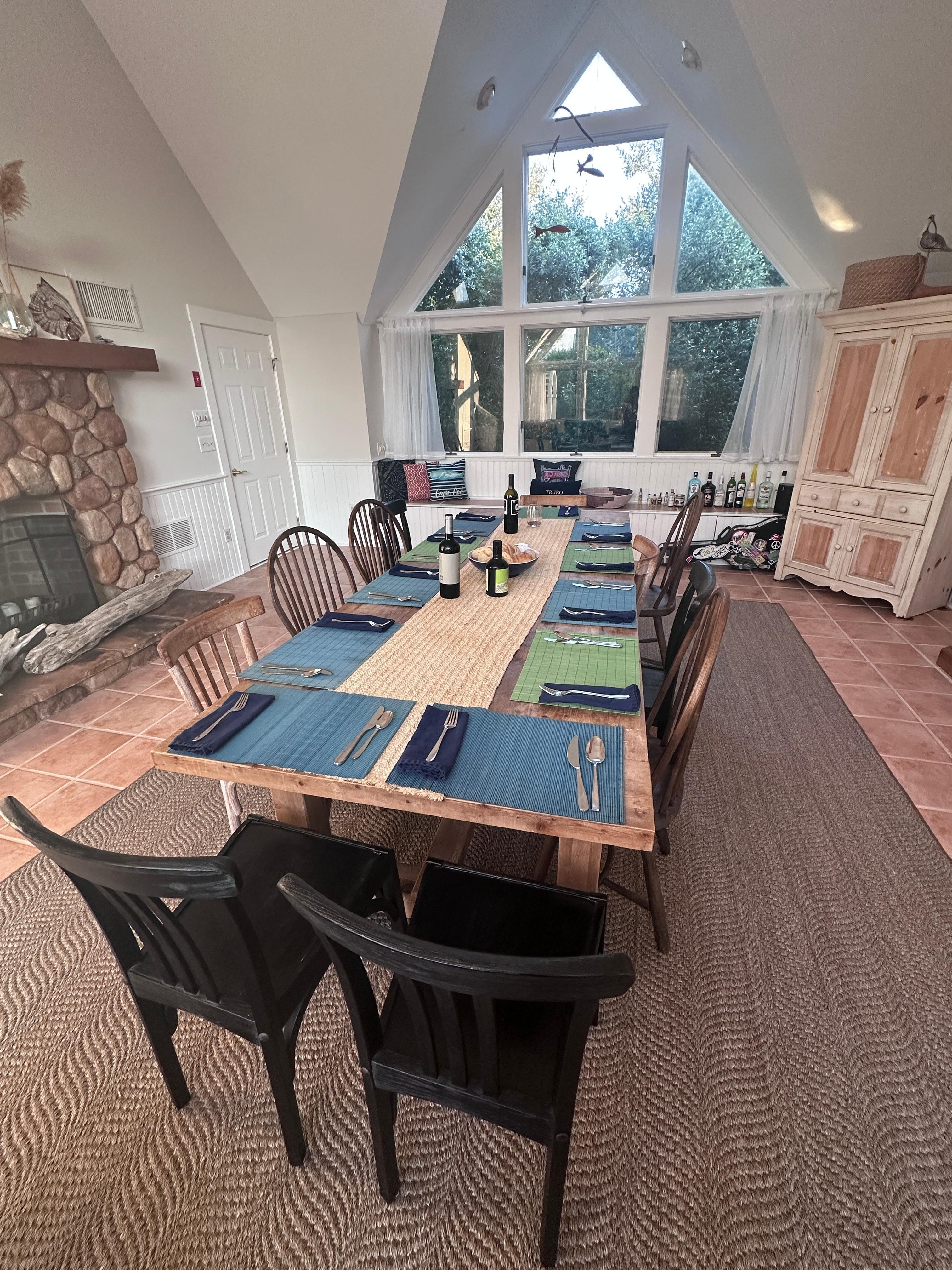 Dining area easily supporting the 12 of us