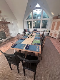 Dining area easily supporting the 12 of us