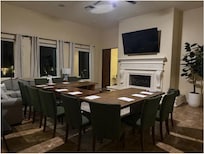 Set up in main living area for meetings.