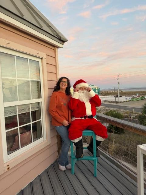 Santa stopped by for a visit during our Thanksgiving stay!
