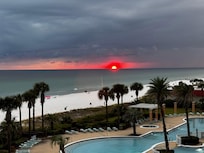 Sunset at the beach was gorgeous!