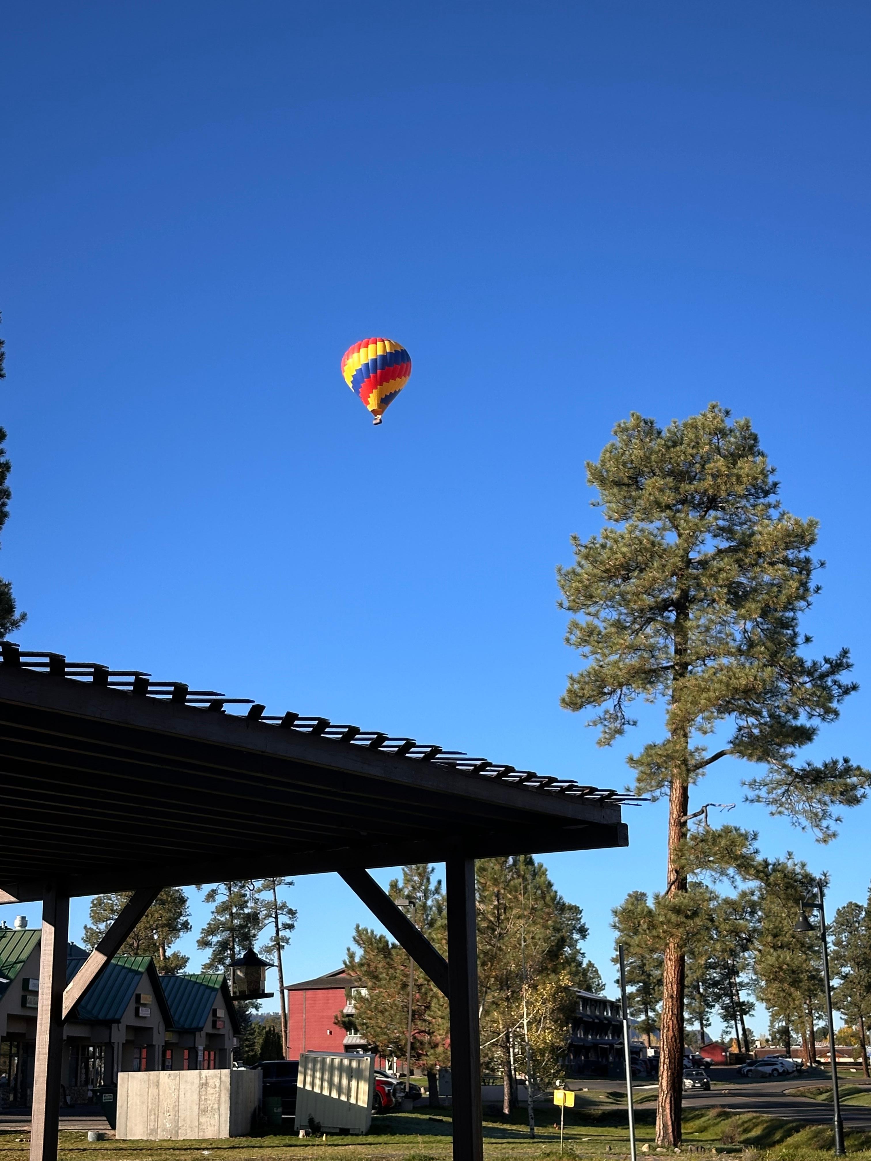 Hot air balloon we saw when we were at the check in center.