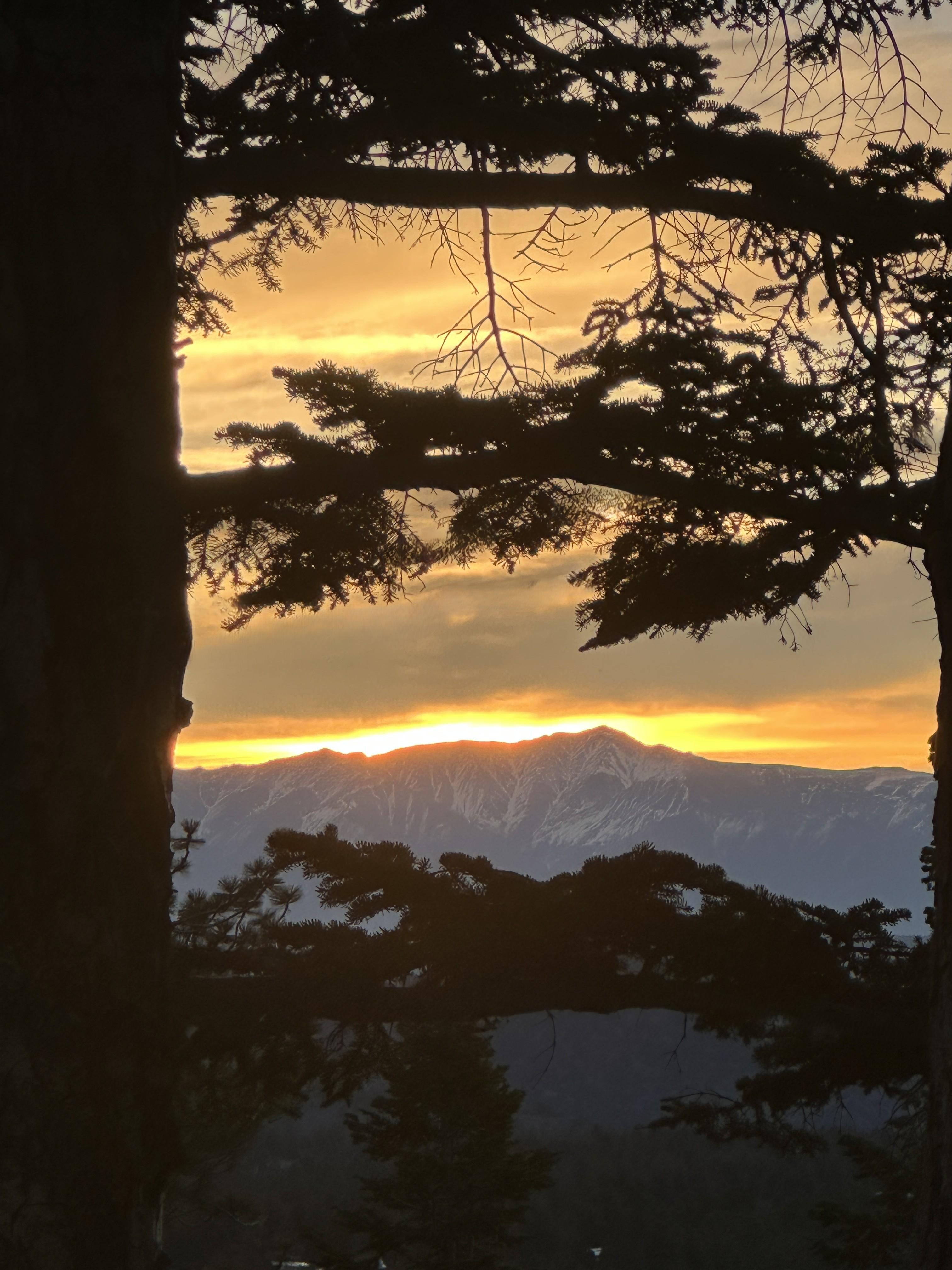 sunrise from balcony