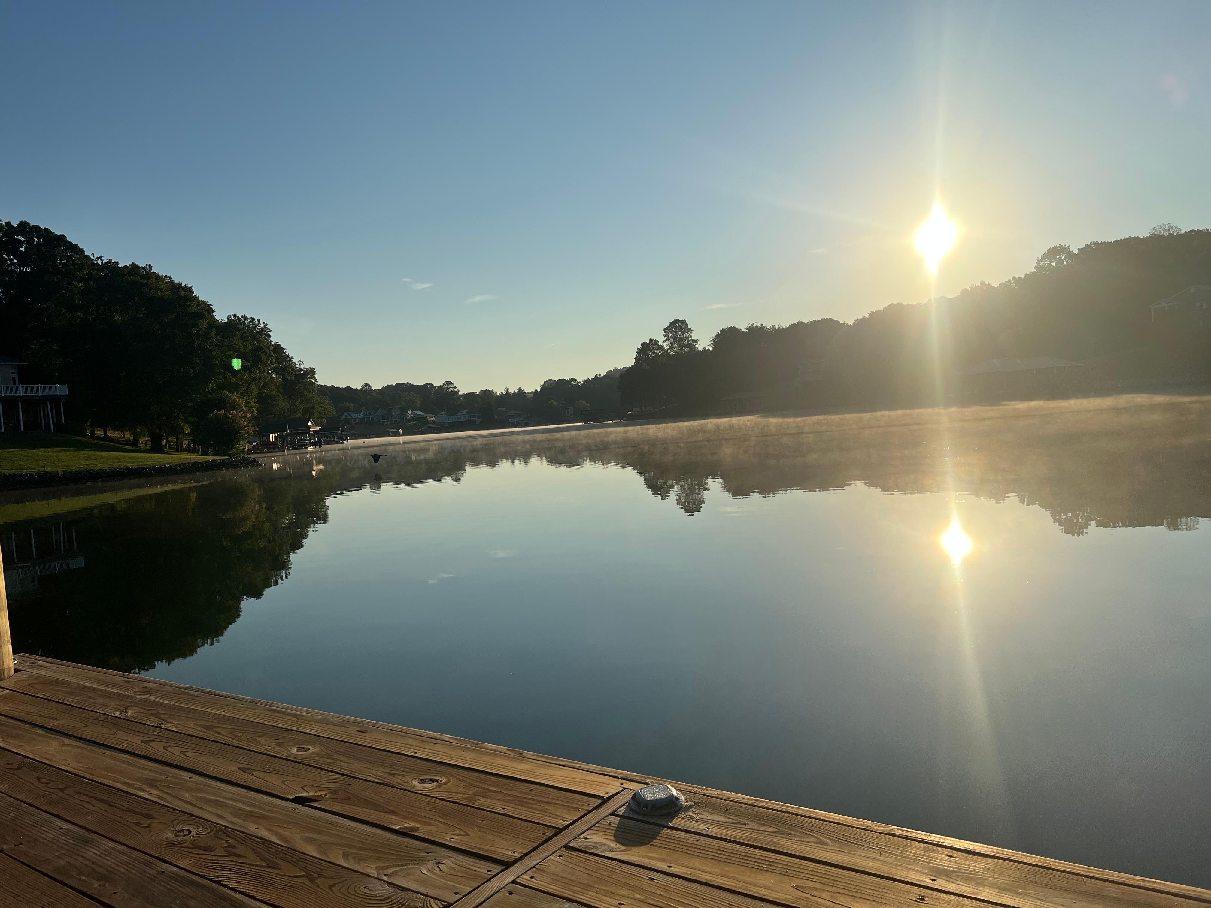 View from the floating dock