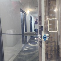 Door to outside. Our room was 1st on left.