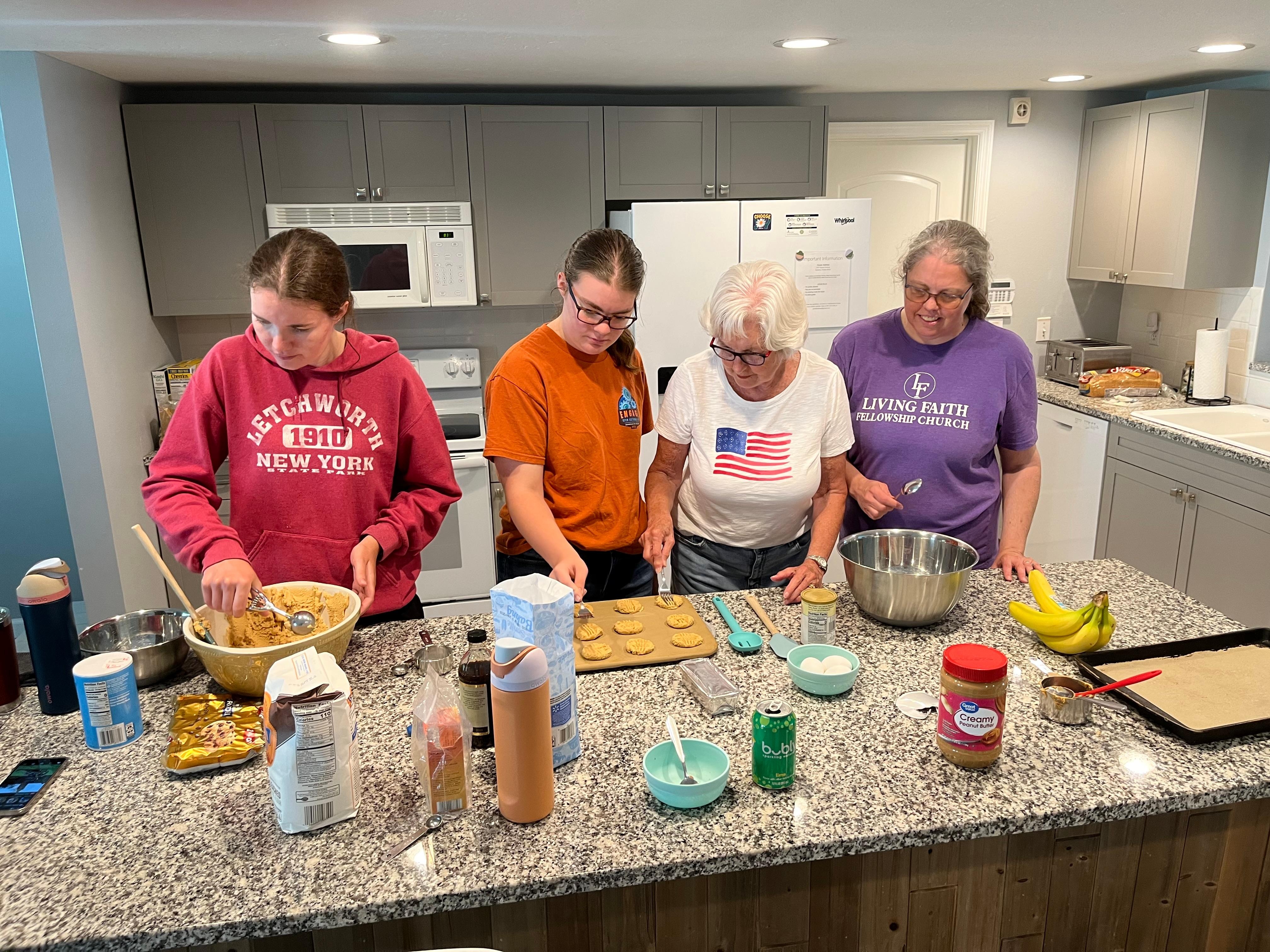 Baking cookies for grandson’s wedding in the area. 