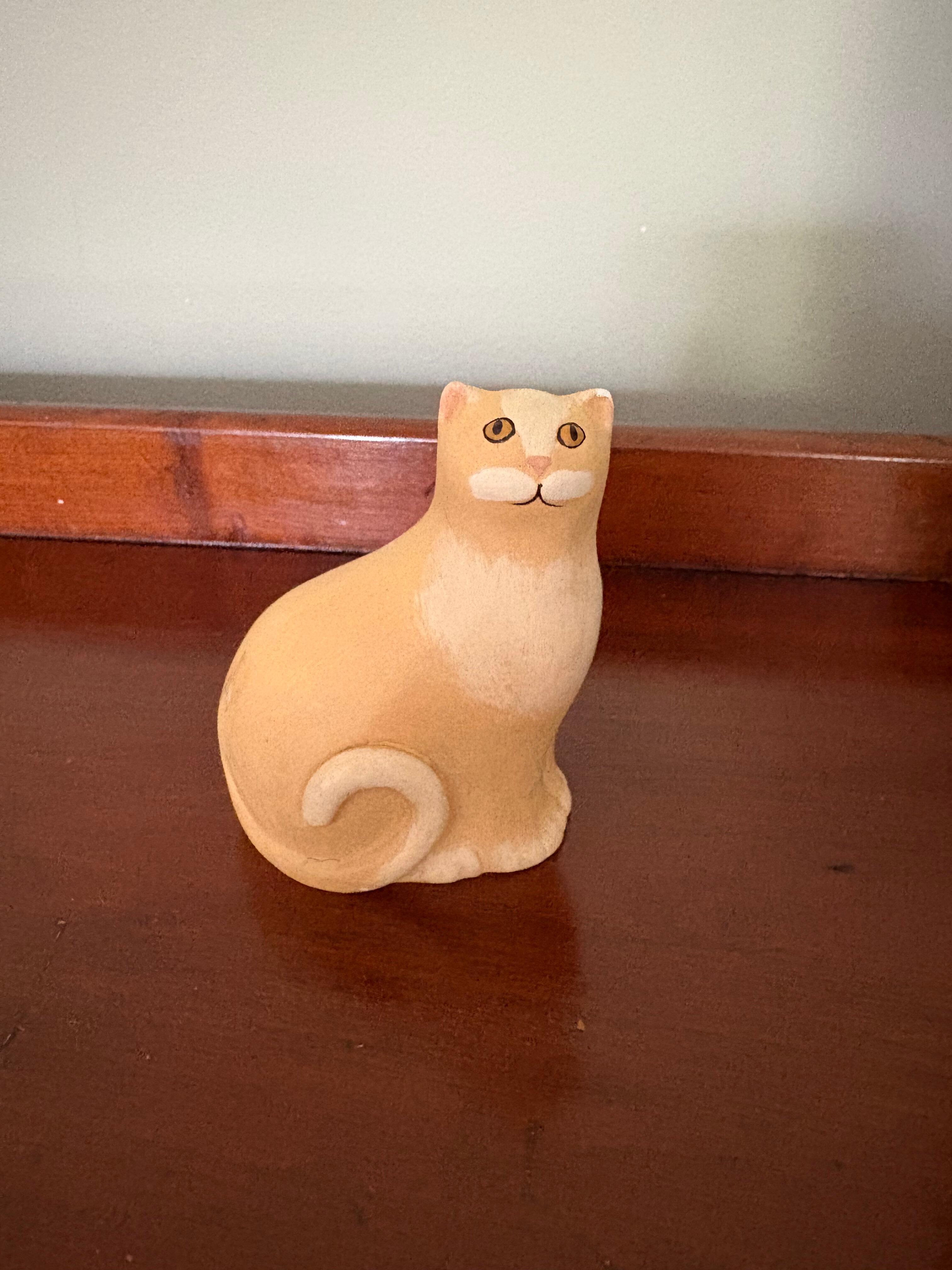 Lots of cat decor likely due to rumors of a ghost cat.