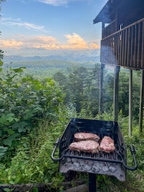 Even the views grilling are exceptional