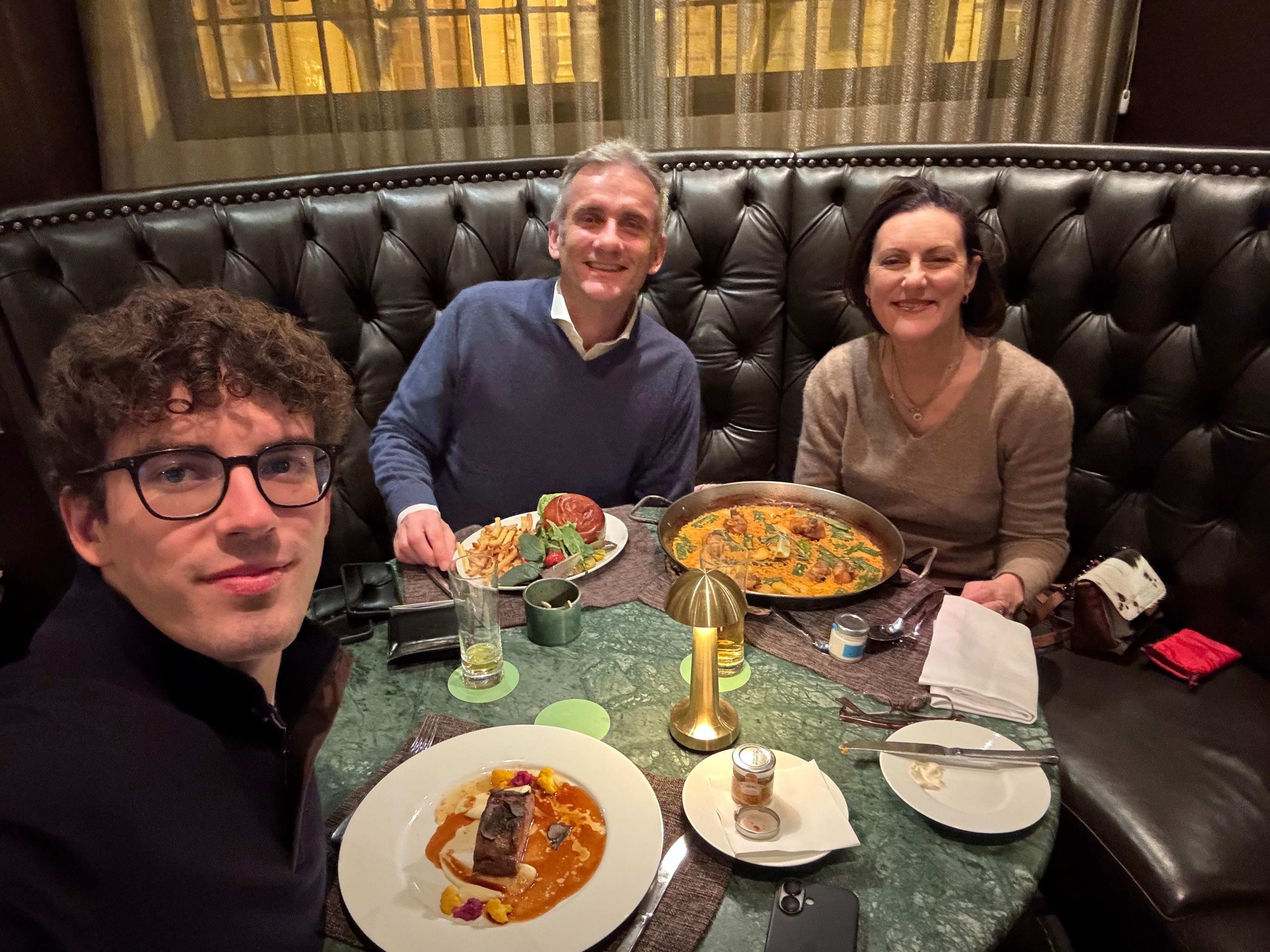 cena al ristorante dell'hotel 