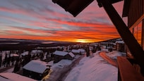 Sunset from hot tub