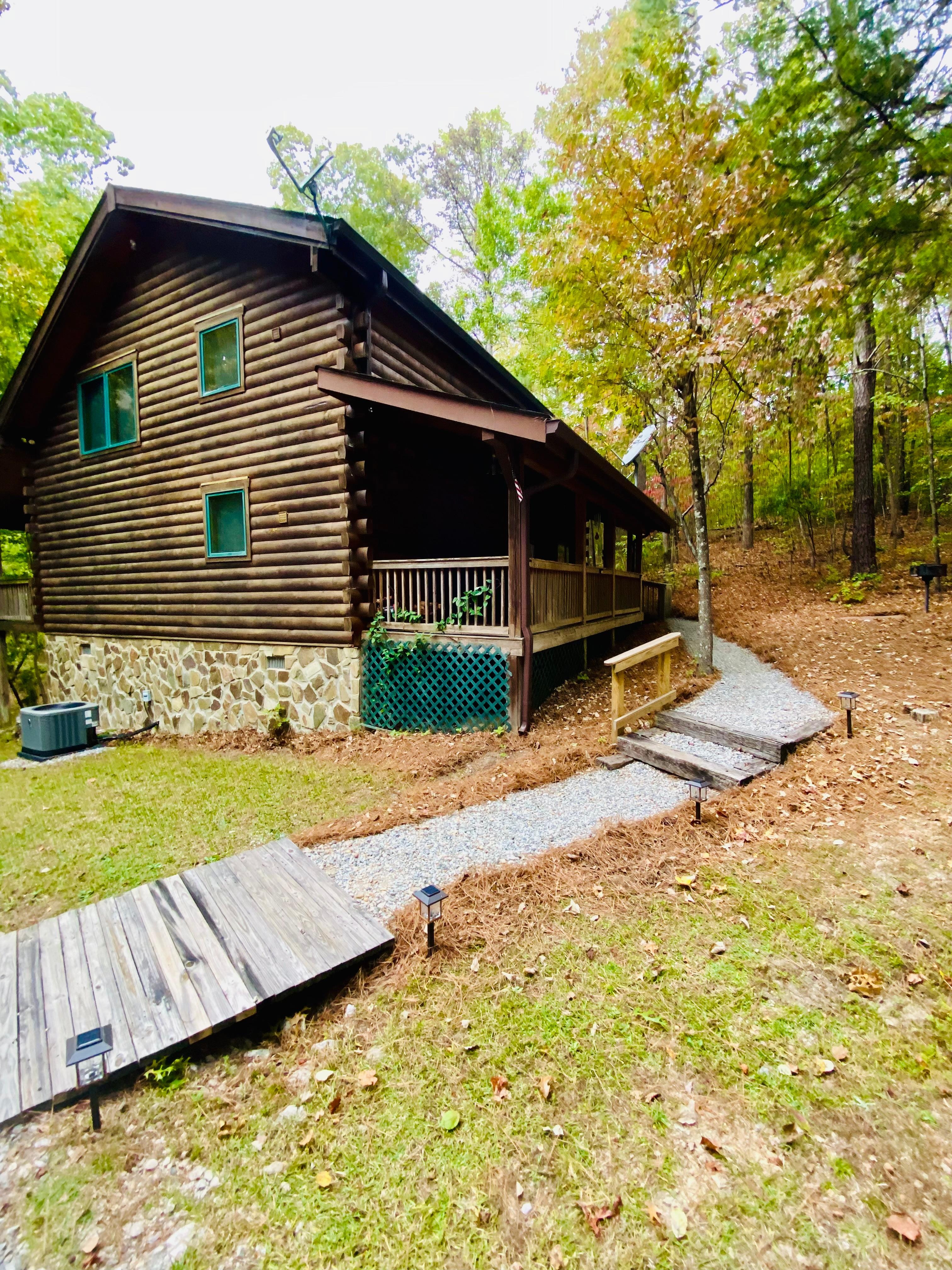 Outside of the cabin