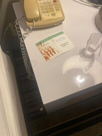 hotel key holder stain after touching carpet nasty