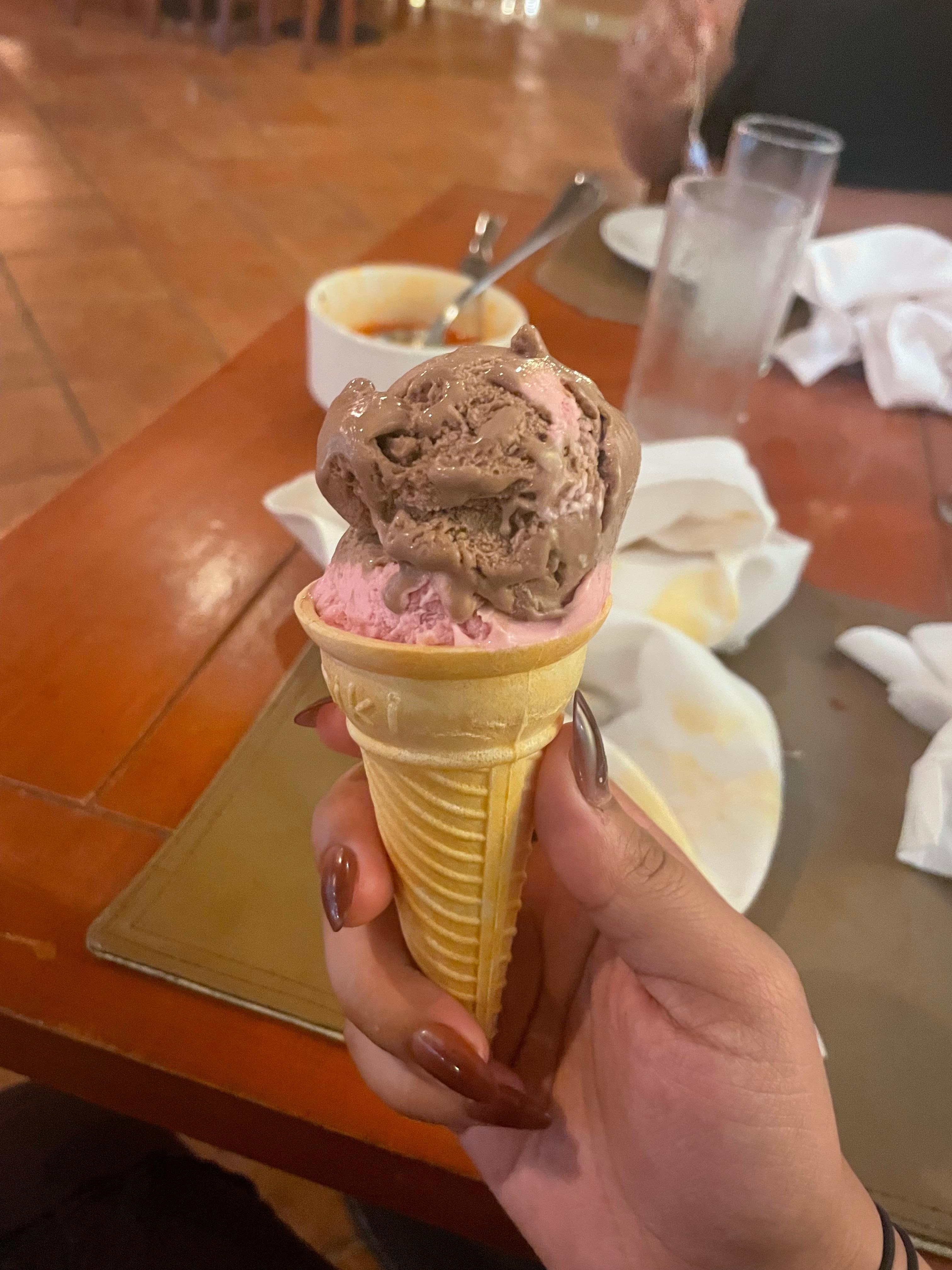 Ice cream is must after dinner!