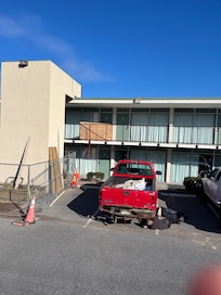 Abandoned truck outside our room. This place is disgusting