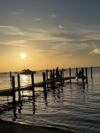 Best sunset we got during our whole trip was right here at the pelican.