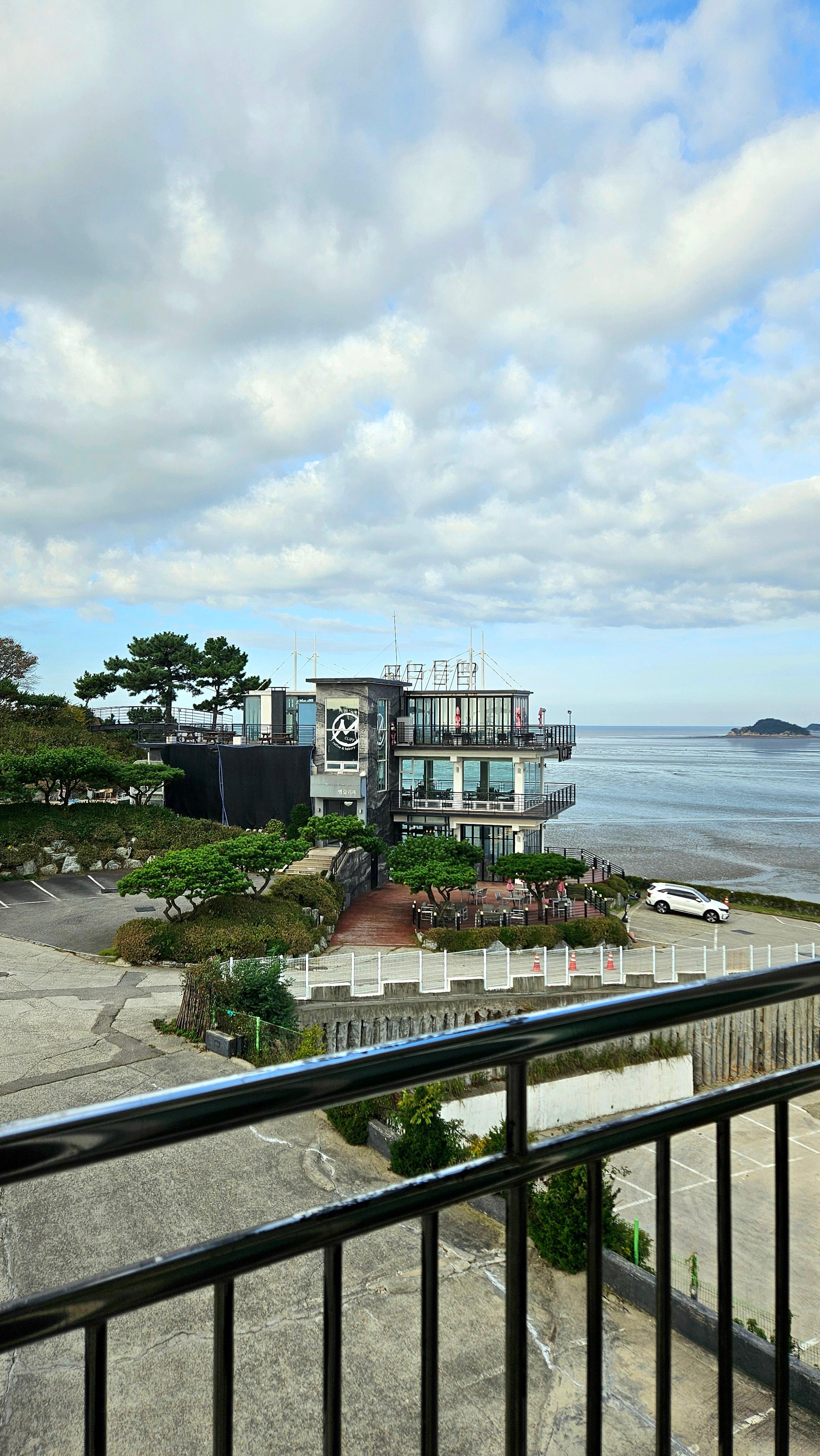 View from hotel room window