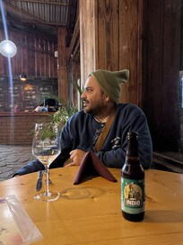 Inside the Tomas restaurant - the hubs