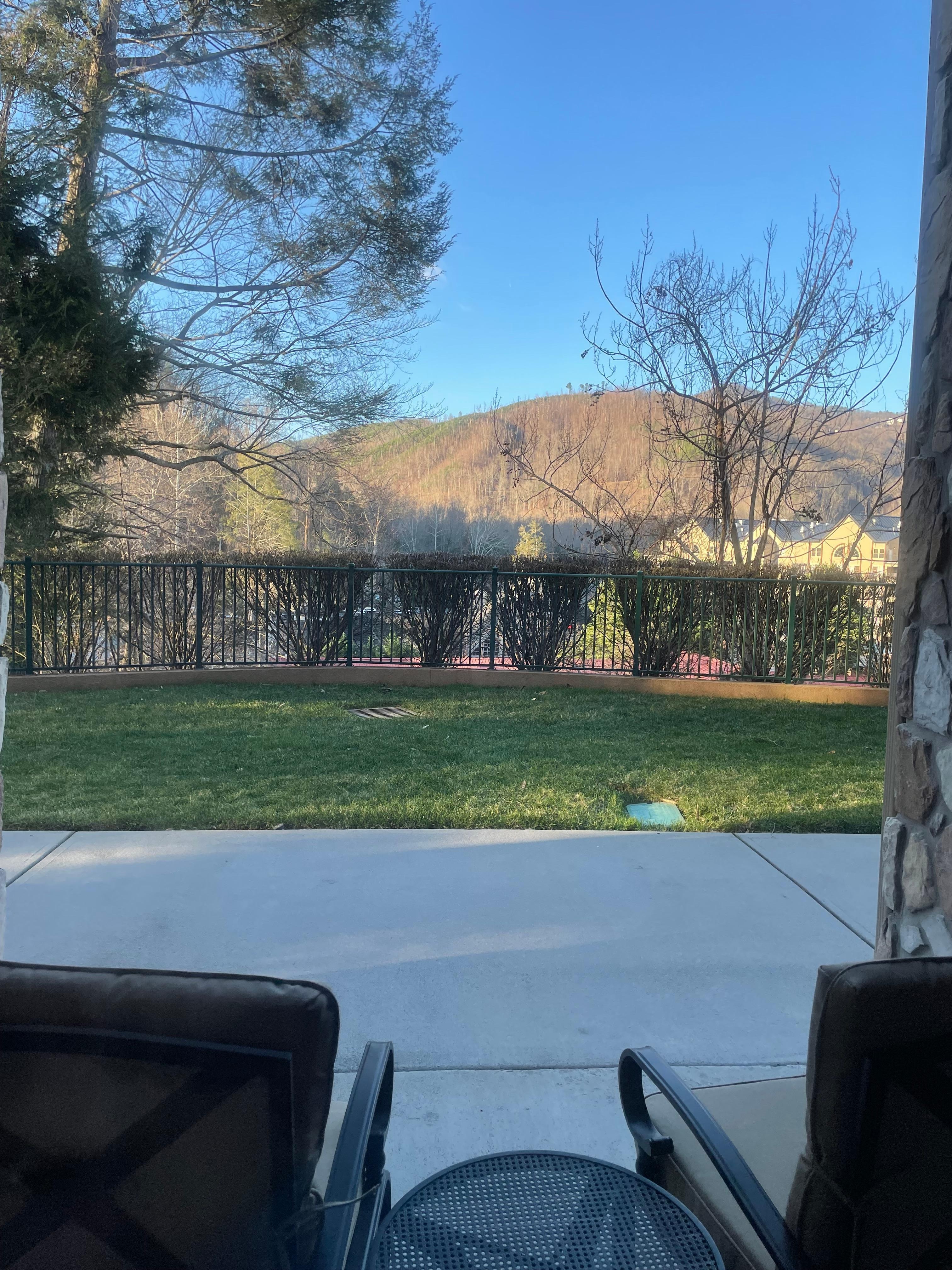 View from the master suite. 