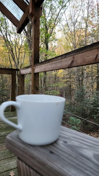 Nice setting for morning coffee