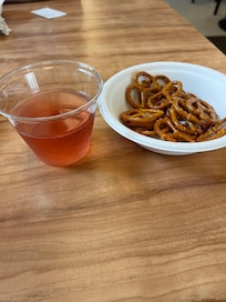 Happy hour drink and snack