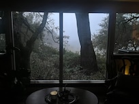 Early am view. We loved the fog!!!