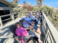 ^ of us on the deck