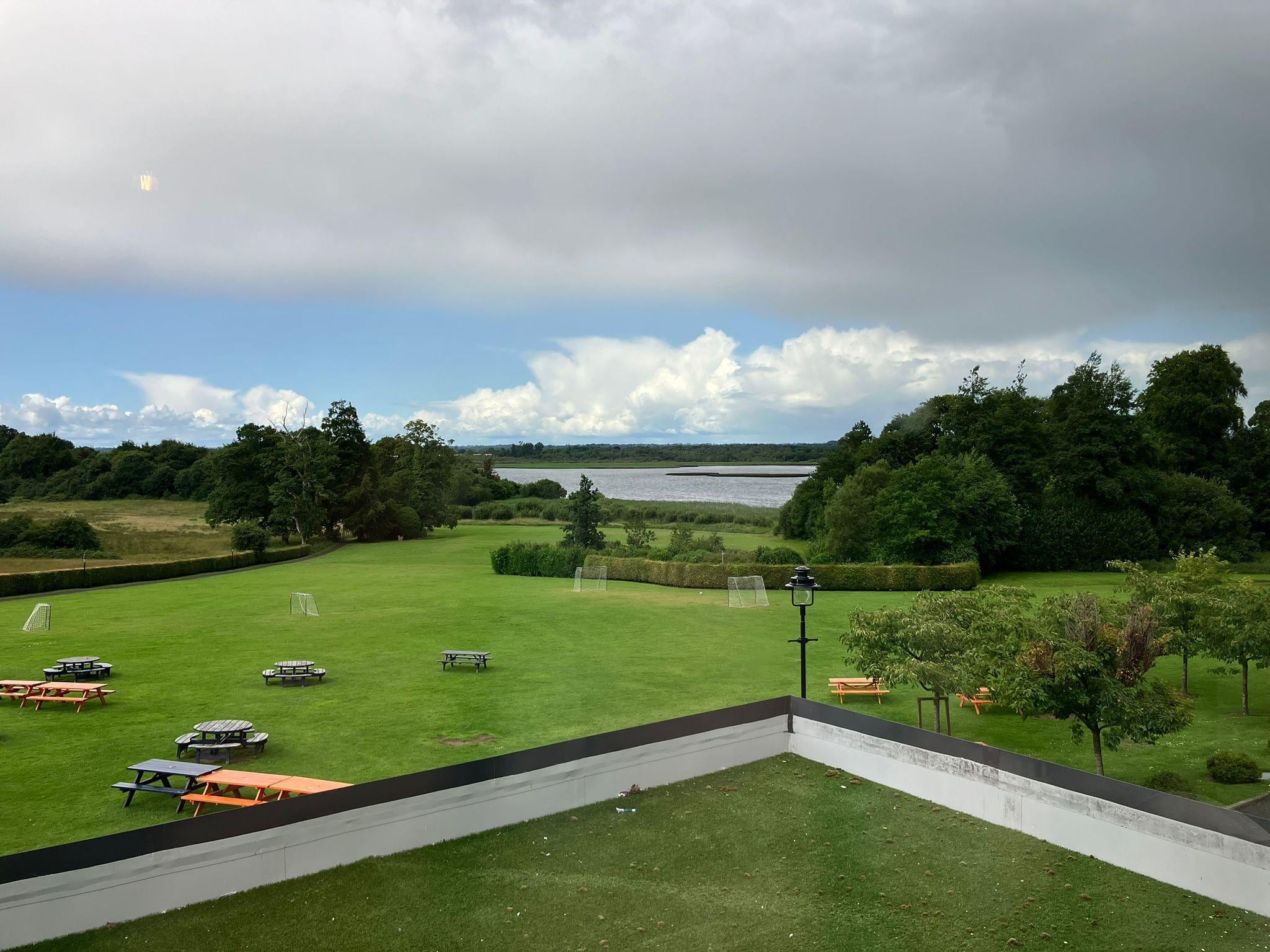 View of the lake from our room
