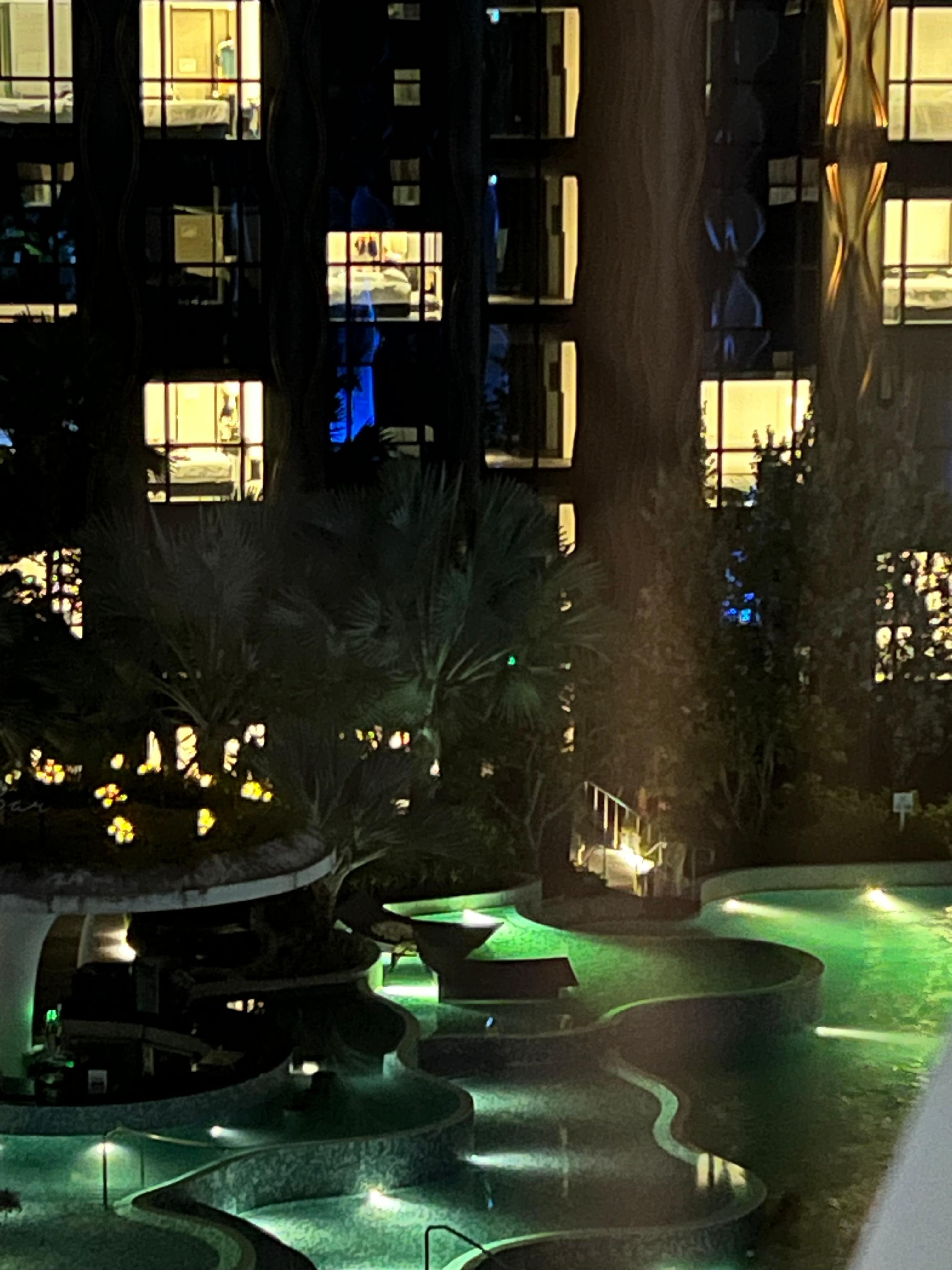 Pool at night