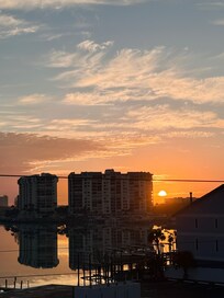 And sunrise from outside our door.