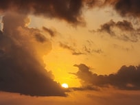 Sunset view from our balcony