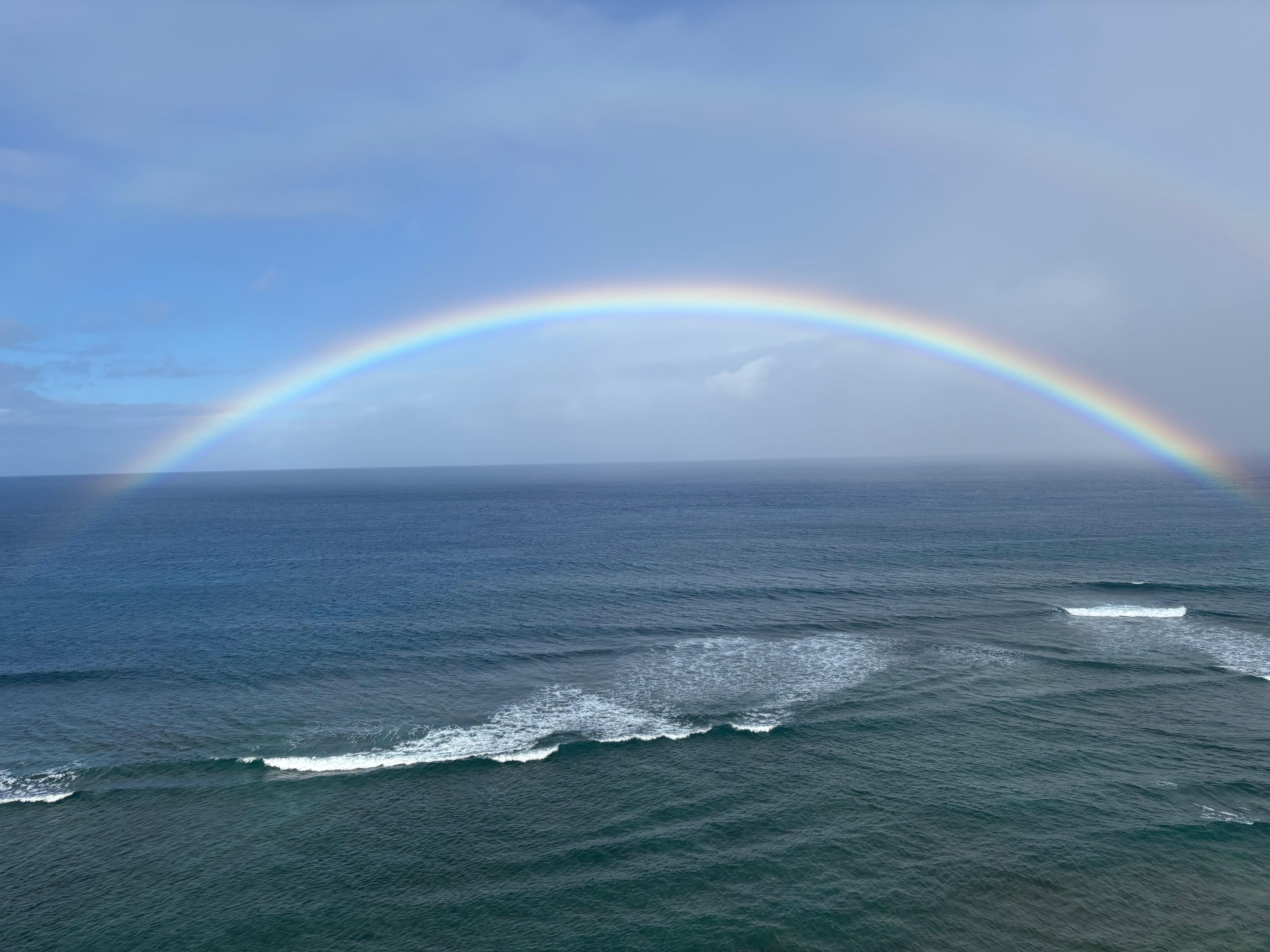 The view of the ocean from our balcony.
