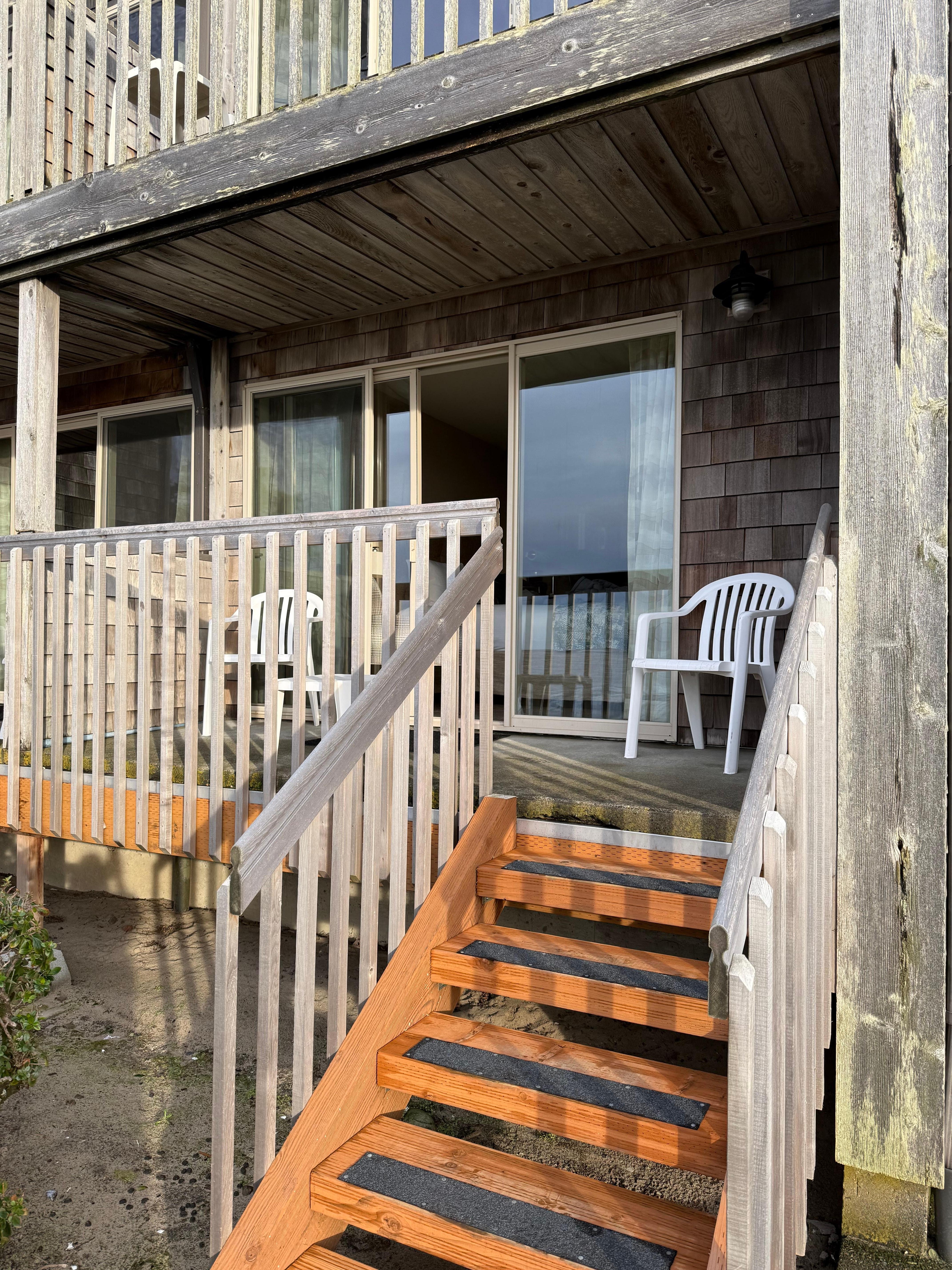 Deck out the back door