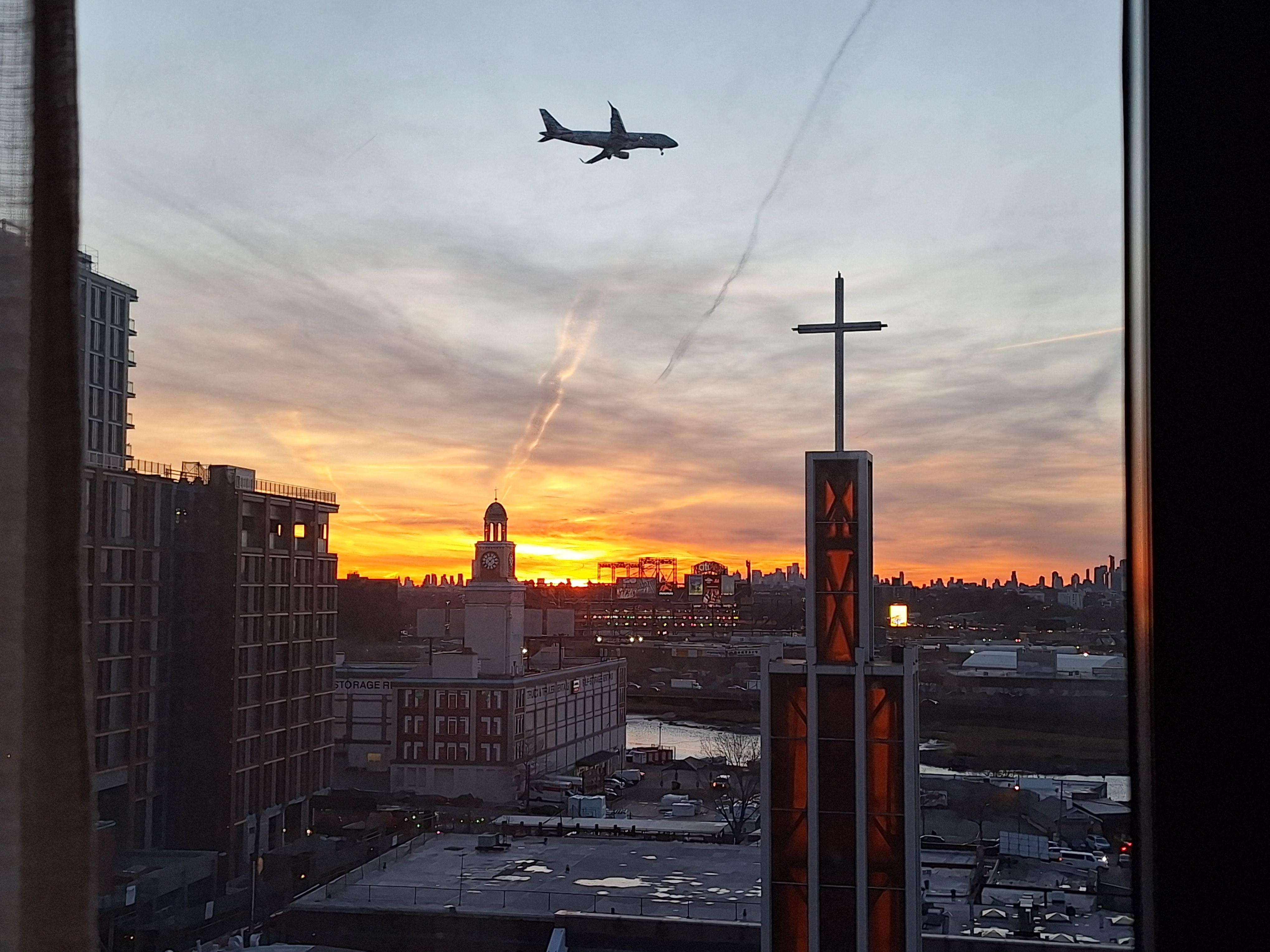 View of NYC from my hotel room window.