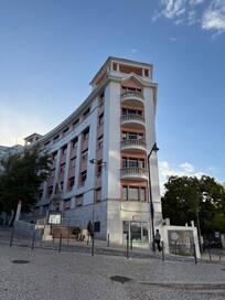 Hotel building next to metro station Sao Sebastao