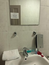 Broken bathroom fixtures