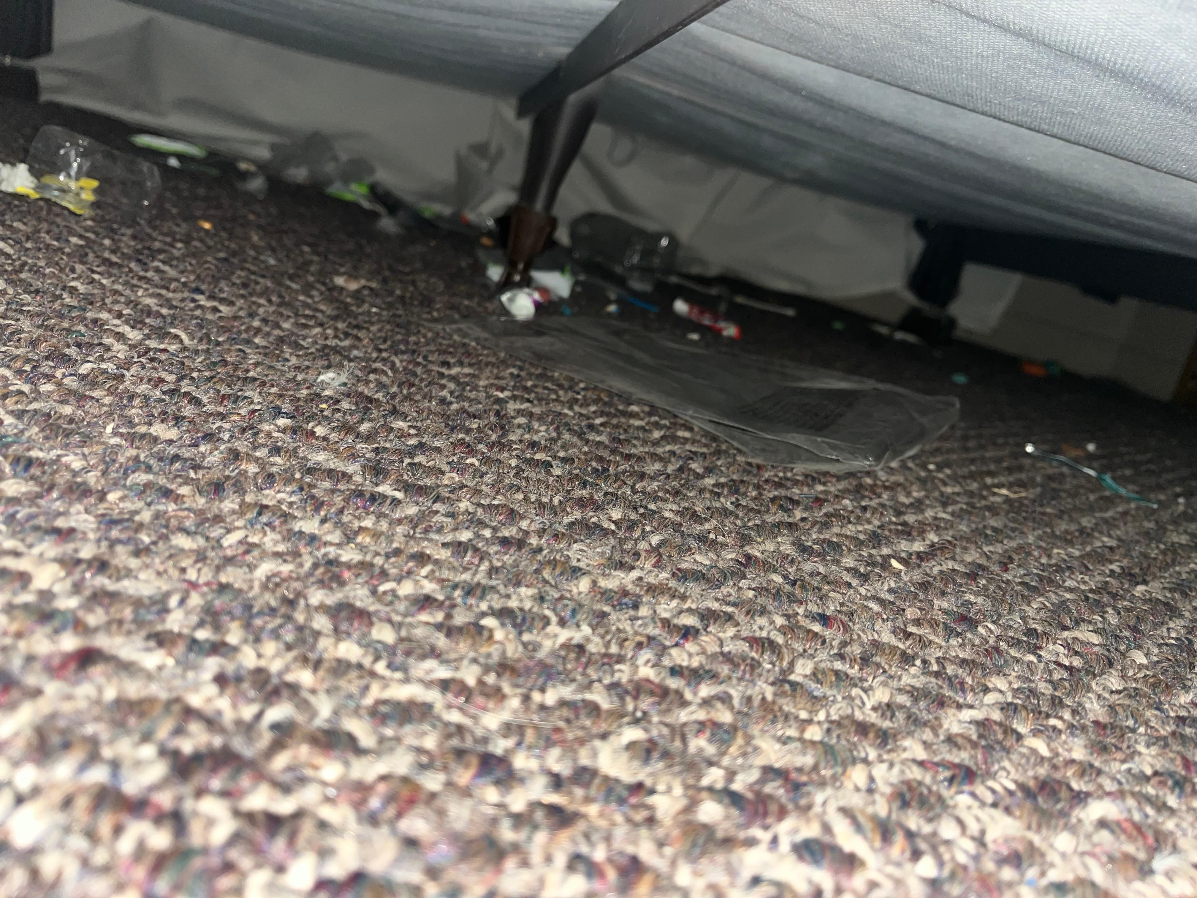 Under one of the beds in the loft.