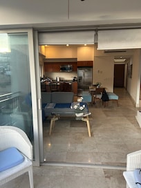 Looking from deck to main room