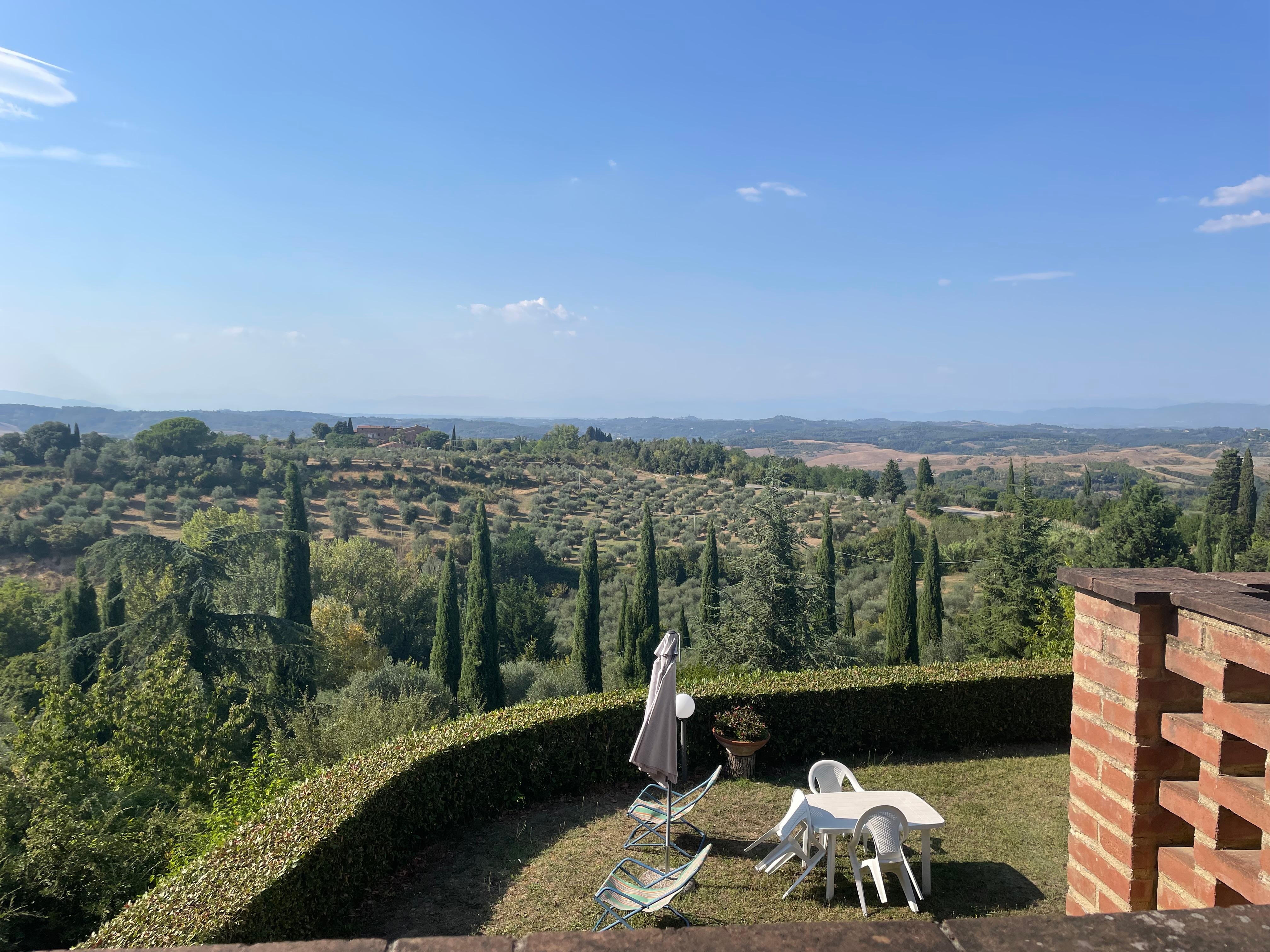 Vue de la terrasse de la maison 