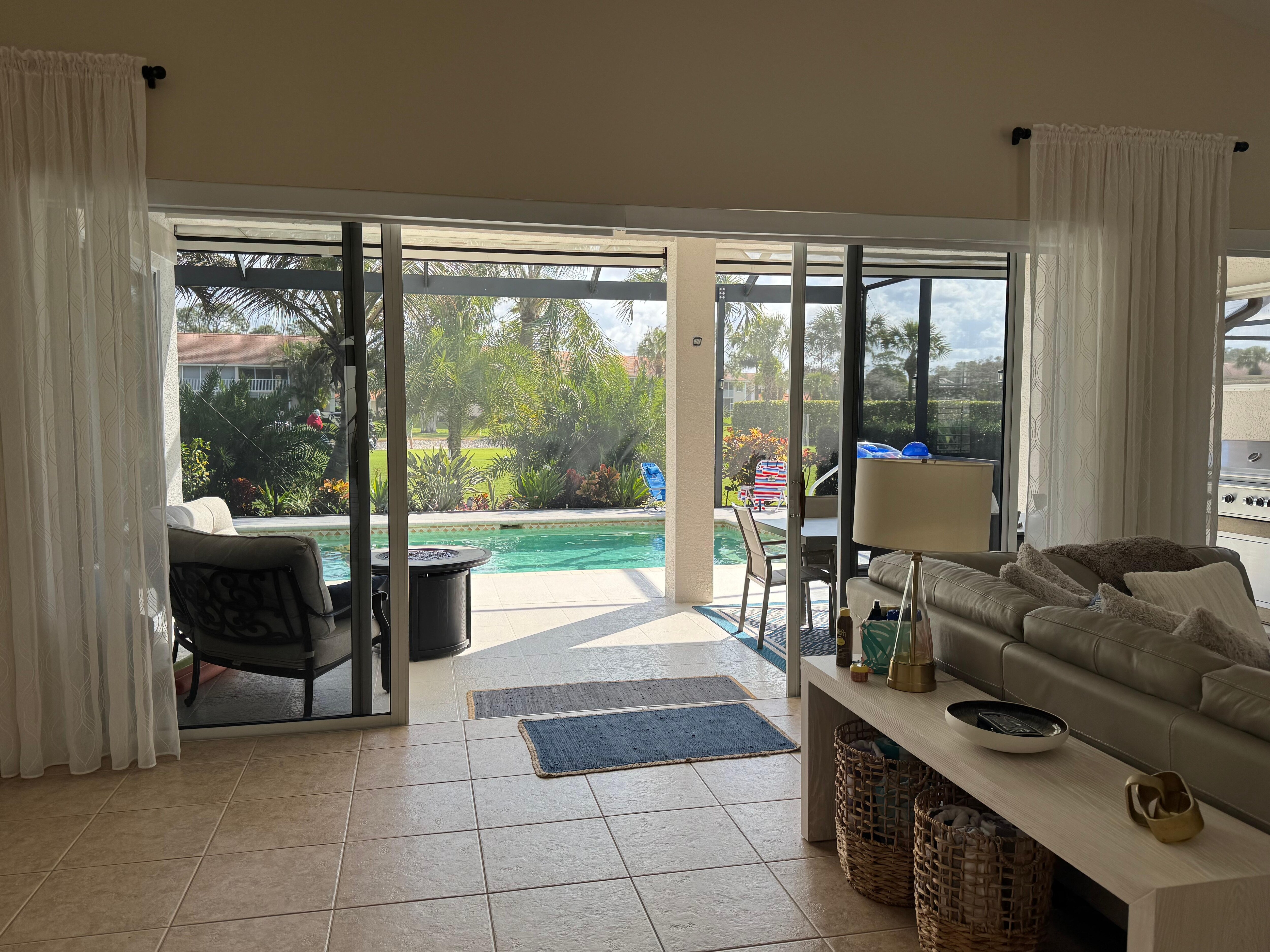 Open view to outdoor living area
