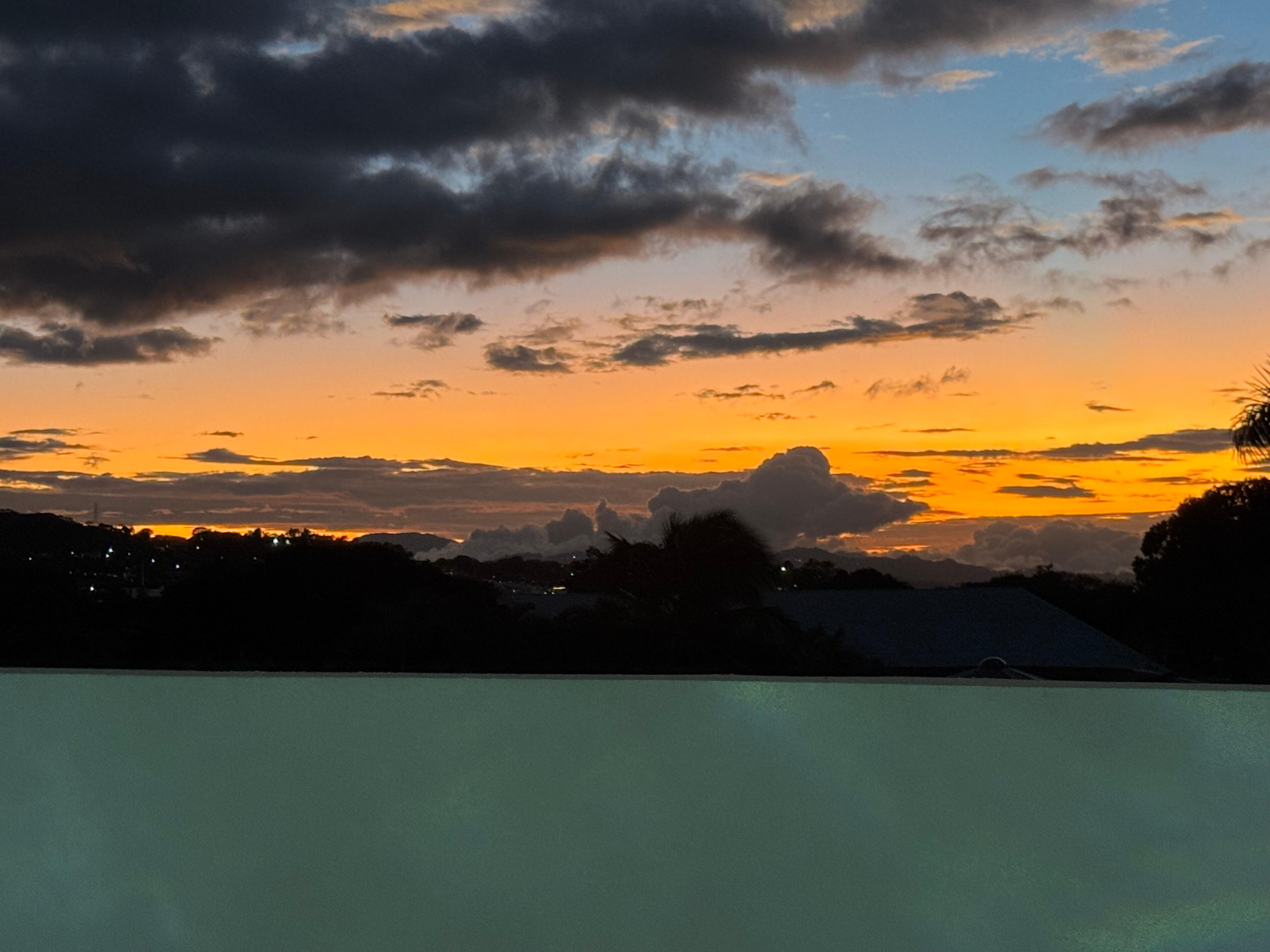 View from the pool patio