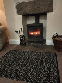Loved the log burner with everything provided