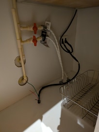 Water heater removed from room prior to my stay.