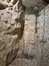 Bathroom with back wall - cool
